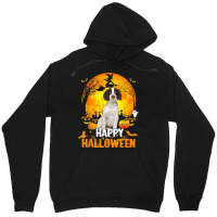 Cavalier King Dog Happy Halloween Day With The Moon Pumpkin Unisex Hoodie | Artistshot