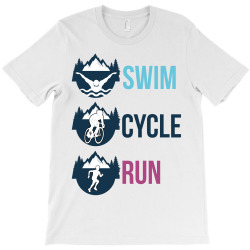 swim cycle run T-Shirt | Artistshot