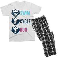 Swim Cycle Run Men's T-shirt Pajama Set | Artistshot