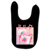 Funny Retro 90s Japanese Kawaii Strawberry Milk Shake Carton T Shirt Baby Bibs | Artistshot