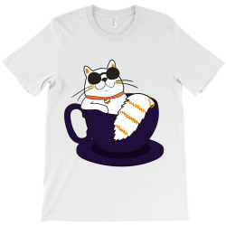 cool cat and coffee T-Shirt | Artistshot