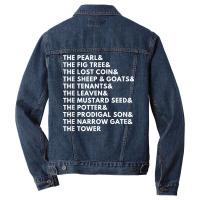 The Parables Of Jesus T Shirt Men Denim Jacket | Artistshot