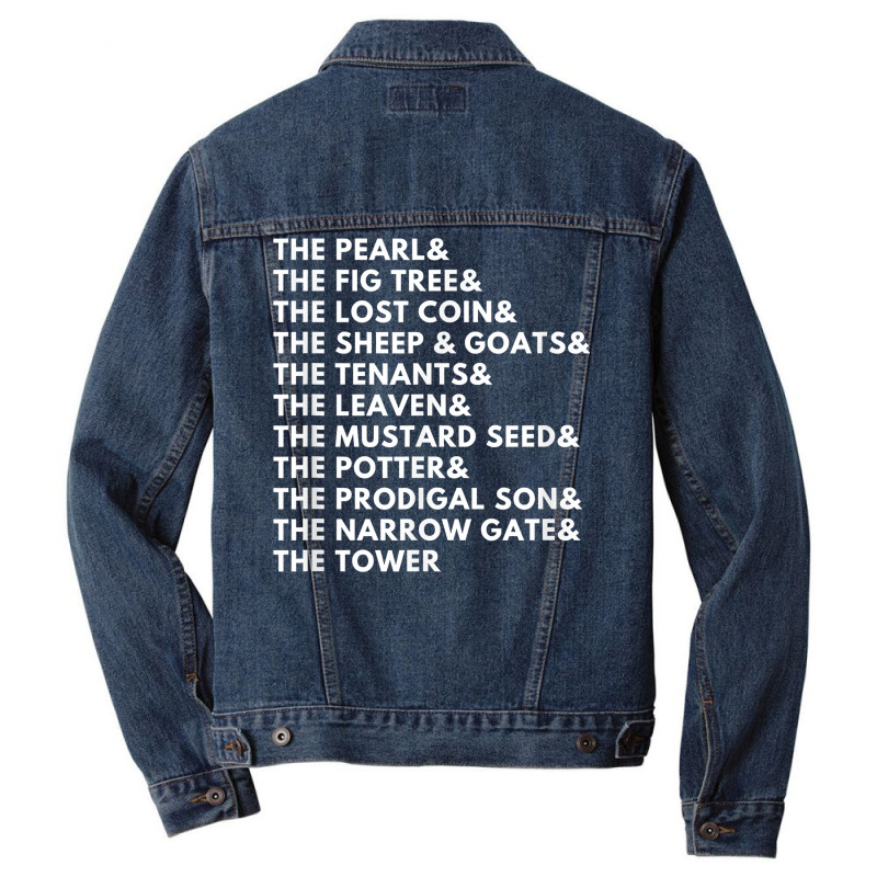 The Parables Of Jesus T Shirt Men Denim Jacket by BrunkeMiaysia | Artistshot