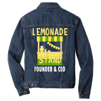 Lemonade Stand Founder & Ceo   Lemon Juice Drink Lover T Shirt Men Denim Jacket | Artistshot