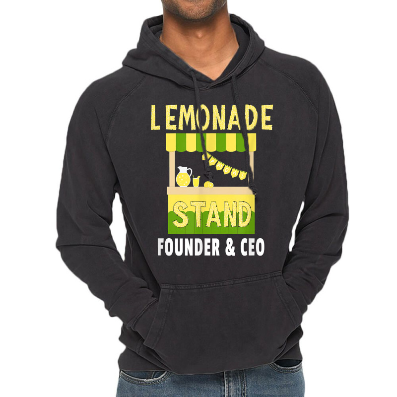 Lemonade Stand Founder & Ceo   Lemon Juice Drink Lover T Shirt Vintage Hoodie | Artistshot