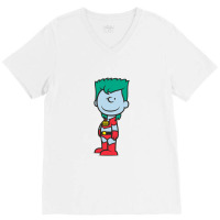 Captain Peanut V-neck Tee | Artistshot