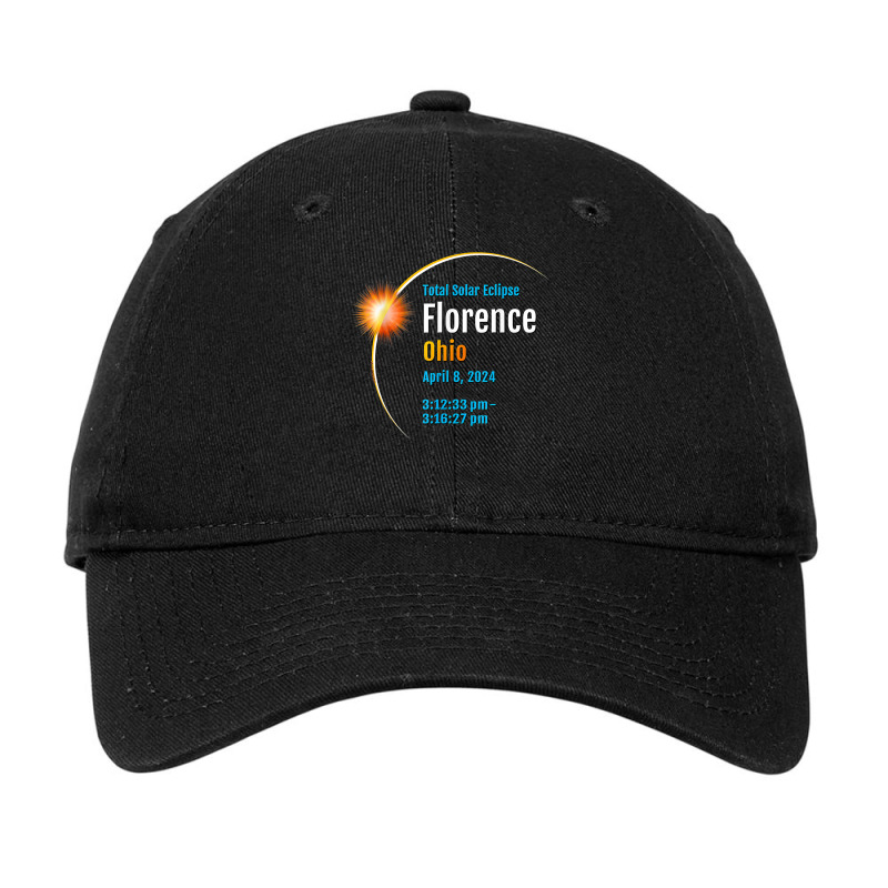 Florence Ohio Oh Total Solar Eclipse 2024  1  T Shirt Adjustable Cap by efronpngoick3 | Artistshot