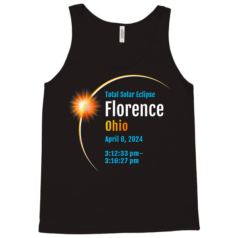 Florence Ohio Oh Total Solar Eclipse 2024  1  T Shirt Tank Top by efronpngoick3 | Artistshot