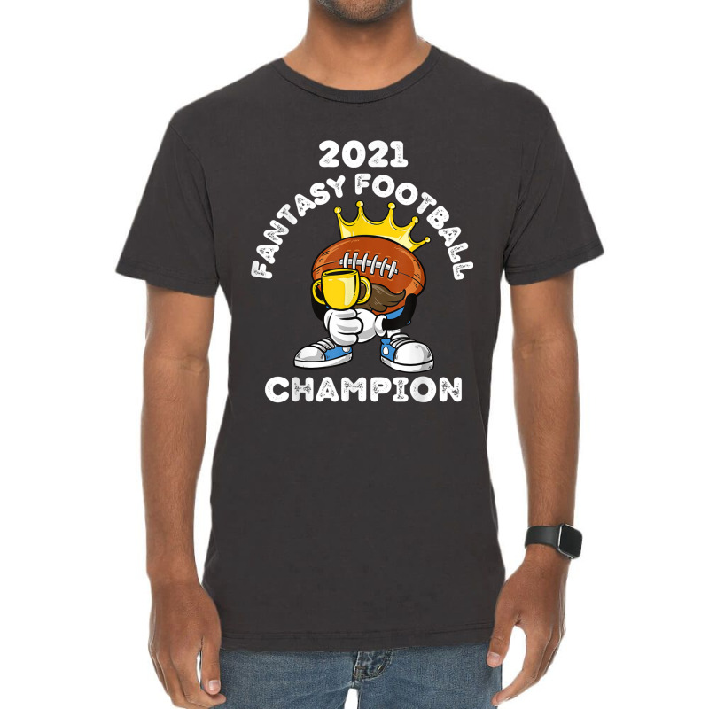 Funny 2021 Fantasy Football Champion Fantasy League Winner T Shirt Cop Vintage T-shirt | Artistshot