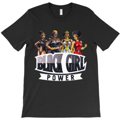Super Hero Black Girl Power T-shirt Designed By Ninabobo
