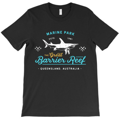 The Great Barrier Reef Vintage Typography T-shirt Designed By Ninabobo