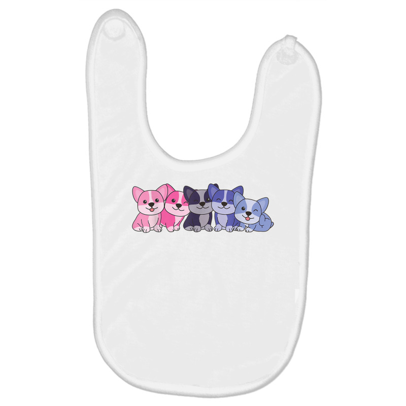 Omnisexual Flag Pride Lgbtq Dogs Omnisexual Corgi T Shirt Baby Bibs by AdvaitaLanderos | Artistshot