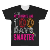 My Students Are 100 Day Smarter All Over Men's T-shirt | Artistshot