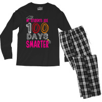 My Students Are 100 Day Smarter Men's Long Sleeve Pajama Set | Artistshot