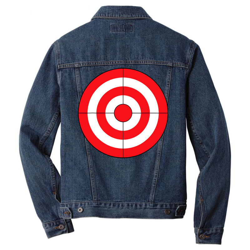 Bulls Eye Target Lazy Diy Halloween Costume Darts Shooting T Shirt Men Denim Jacket | Artistshot