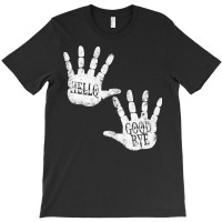 Hello And Goodbye Academy Daily Greetings Humor Vintage Art Pullover H T-shirt | Artistshot