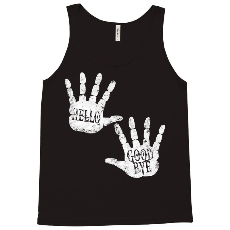 Hello And Goodbye Academy Daily Greetings Humor Vintage Art Pullover H Tank Top | Artistshot