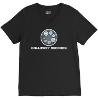 Gallifrey Records V-neck Tee | Artistshot