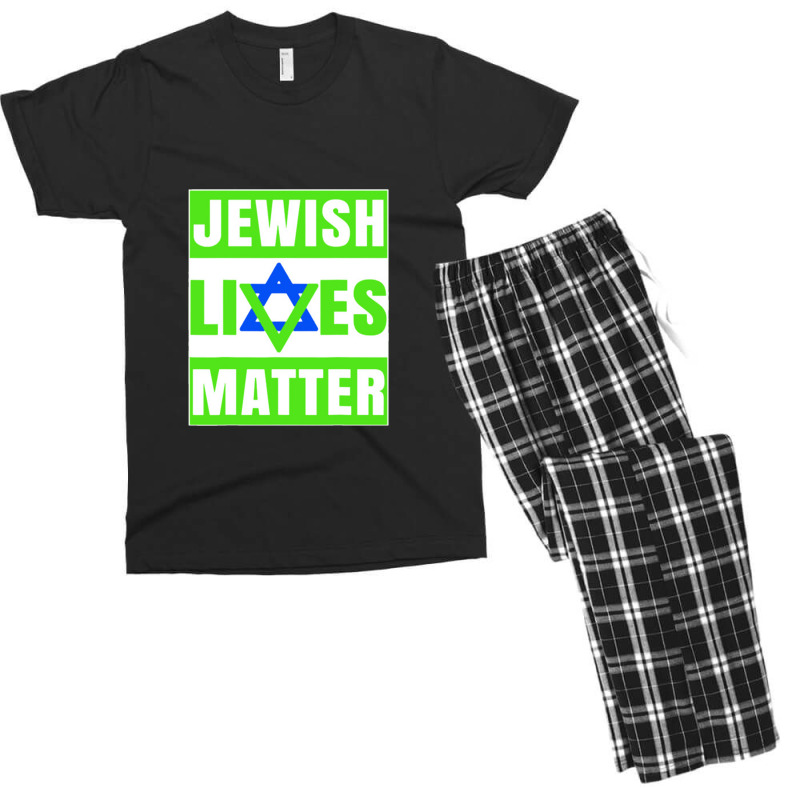 Jewish Lives Matter Shirt David Star Retro Jewish Holiday Men's T-shirt Pajama Set | Artistshot