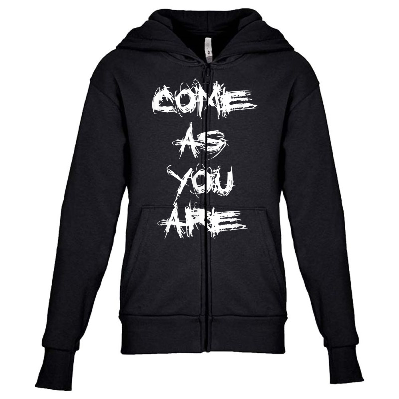 Come As You Are T Shirt Youth Zipper Hoodie | Artistshot