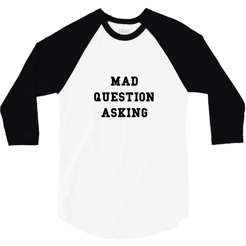 Med Question Asking Black 3/4 Sleeve Shirt | Artistshot