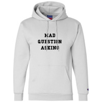 Med Question Asking Black Champion Hoodie | Artistshot