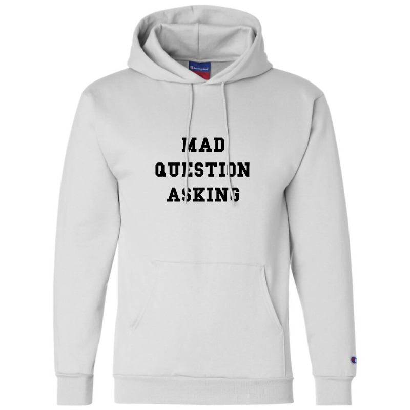 Med Question Asking Black Champion Hoodie | Artistshot