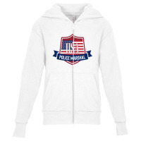 Usa Police Marshal Youth Zipper Hoodie | Artistshot