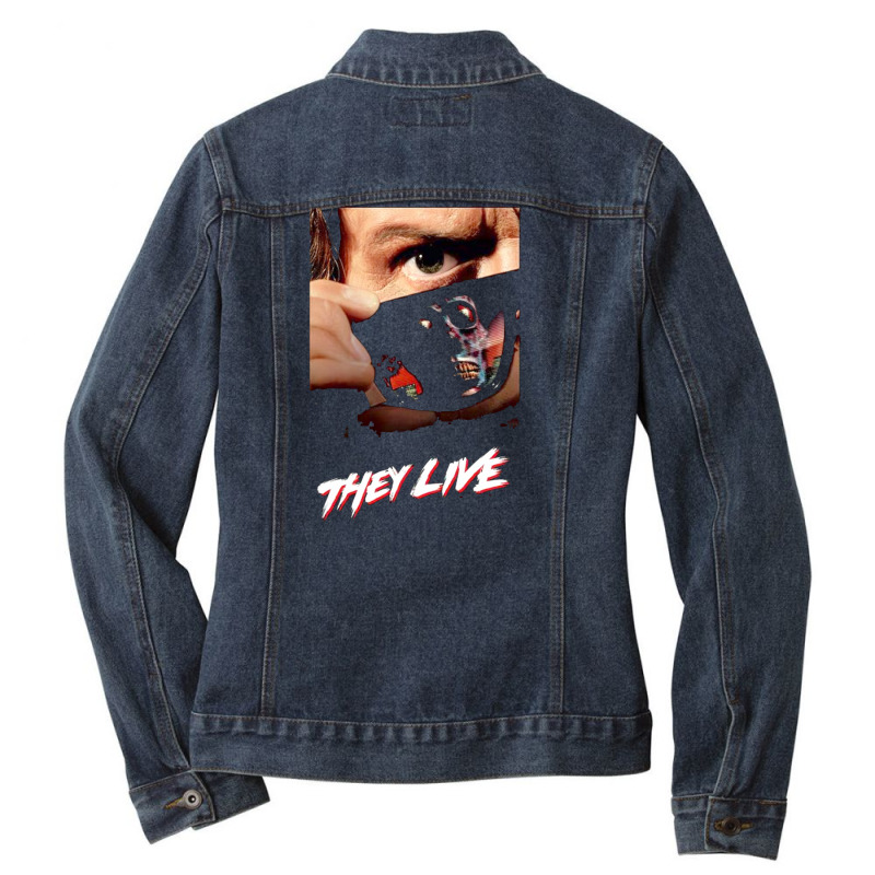 They Life's Ladies Denim Jacket by Damian | Artistshot