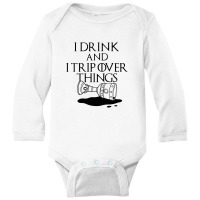 I Drink And Trip Long Sleeve Baby Bodysuit | Artistshot