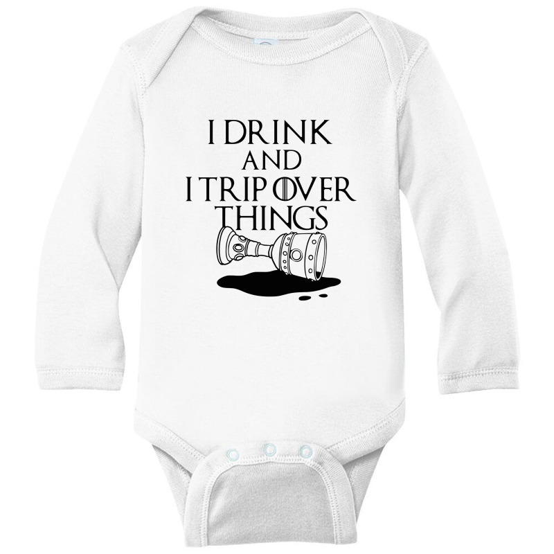 I Drink And Trip Long Sleeve Baby Bodysuit | Artistshot