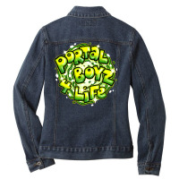 Portal Boyz 4 Life Ladies Denim Jacket | Artistshot