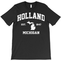 Holland Michigan Mi Vintage State Athletic Style Sweatshirt T-shirt | Artistshot