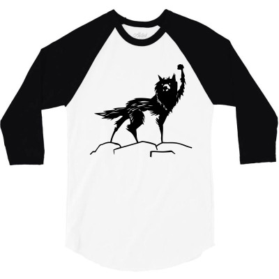 Fantastic Mr Fox Wolf 3/4 Sleeve Shirt Designed By Allentees