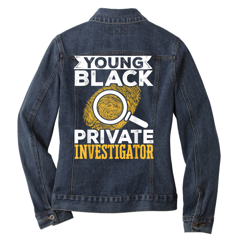 Secret Spy Private Eye Crimescene Investigator Yound T Shirt Ladies Denim Jacket by efronpngoick3 | Artistshot