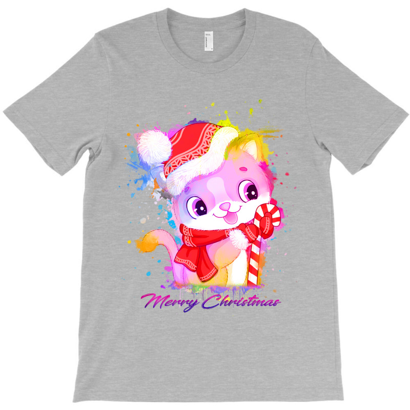 Merry Christmas Cat T-shirt | Artistshot