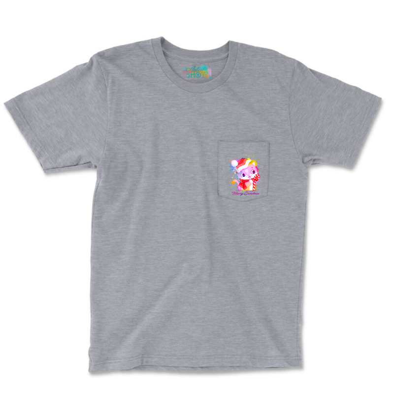 Merry Christmas Cat Pocket T-shirt | Artistshot