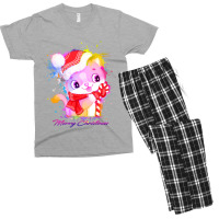 Merry Christmas Cat Men's T-shirt Pajama Set | Artistshot