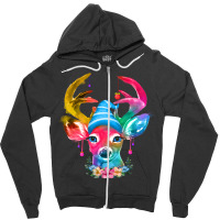 Christmas Deer Zipper Hoodie | Artistshot