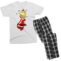 Homer Claus Christmas Men's T-shirt Pajama Set | Artistshot