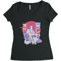 Anime Samurai Warrior Women's Triblend Scoop T-shirt | Artistshot