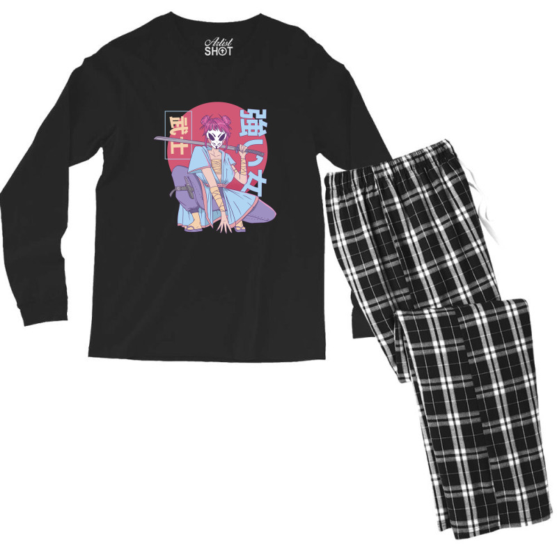 Anime Samurai Warrior Men's Long Sleeve Pajama Set by SamKal | Artistshot