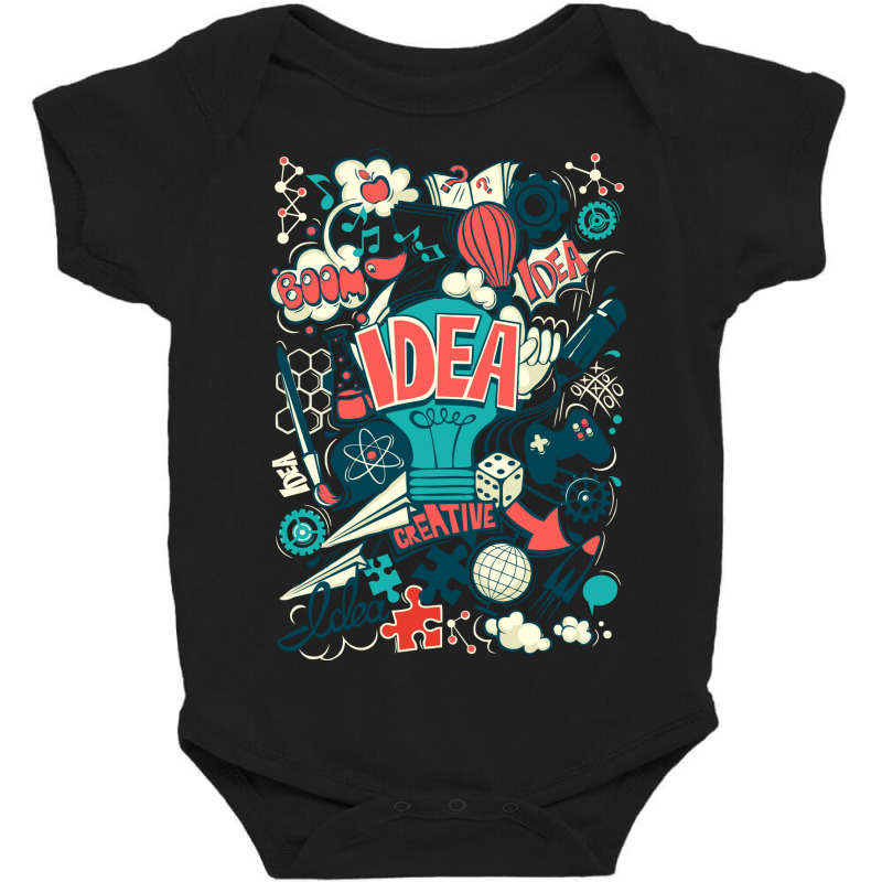 Idea, Creative Baby Bodysuit by Zero_art | Artistshot