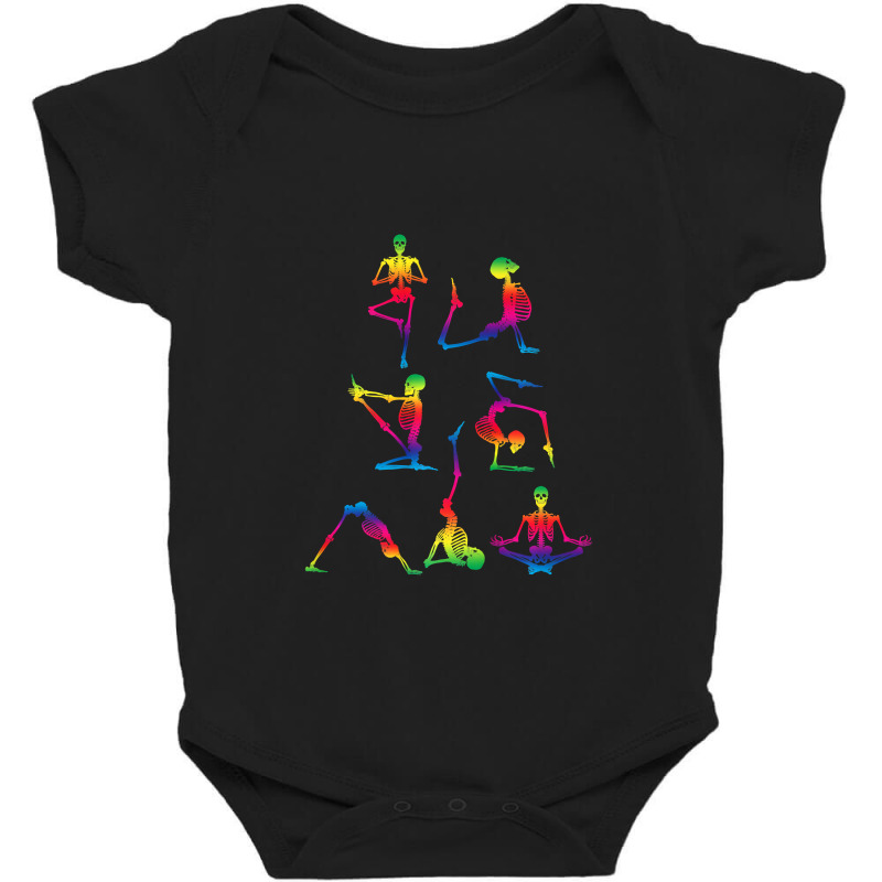 Yoga Of The Death Calacas Calavera Color Skeleton Yoga Pose Premium T Baby Bodysuit by RoyalStore | Artistshot