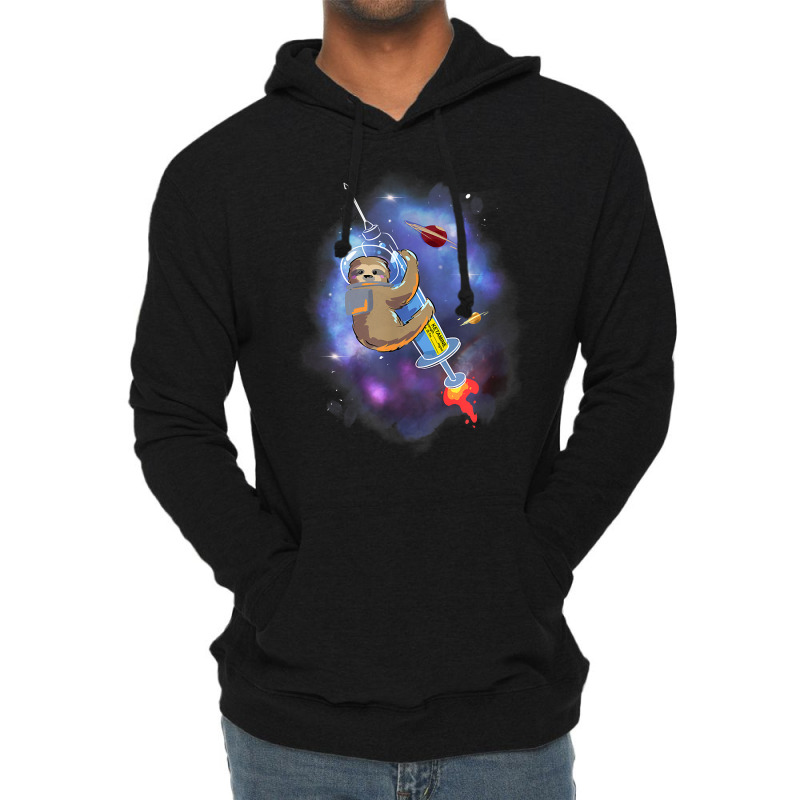 Space Ketamine Sloth Anesthesia Critical Care Emergency Med T Shirt Lightweight Hoodie | Artistshot