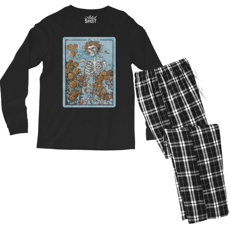 Graphic Music Jerry Grateful Gifts Women Men's Long Sleeve Pajama Set | Artistshot