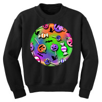 Halloween Round Earrings 4 Youth Sweatshirt | Artistshot