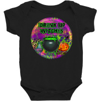 Halloween Round Earrings Baby Bodysuit | Artistshot