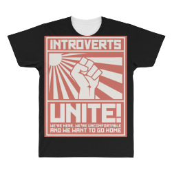 introverts unite All Over Men's T-shirt | Artistshot