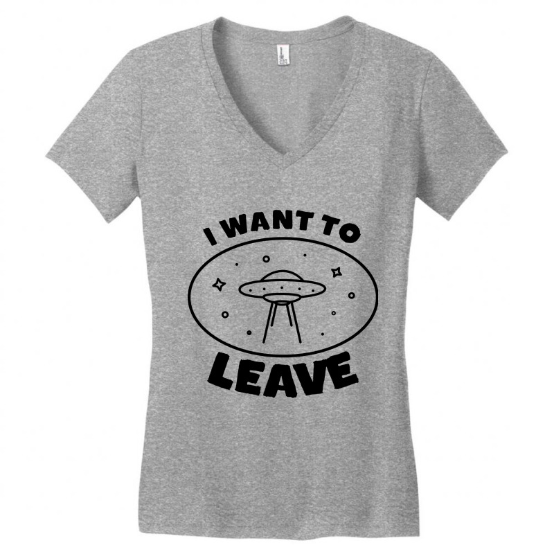 Ufo Flying Planet Women's V-Neck T-Shirt by yani dwicahya | Artistshot